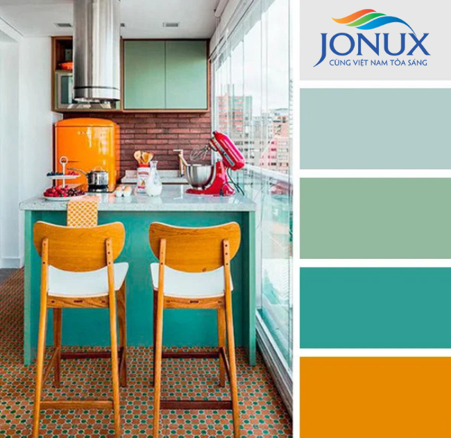 Jonux 20 gợi ý kết hợp màu sắc không thể chuẩn hơn cho căn bếp thêm tươi mới